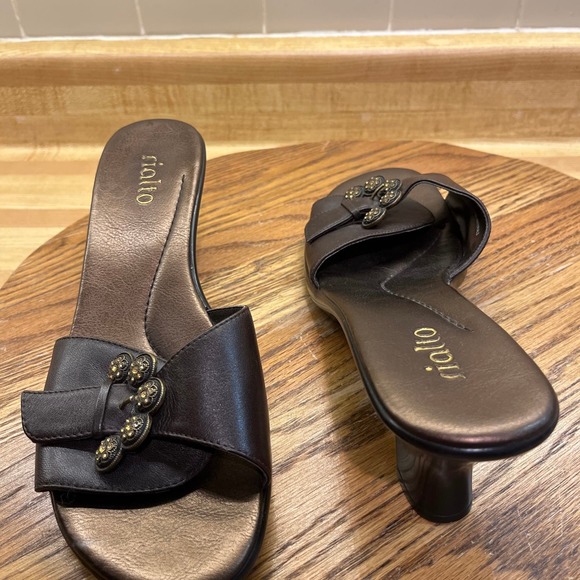 Rialto Brown Leather Starship Sandals SZ 9 - Picture 6 of 9